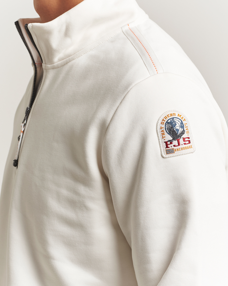Herre | Gensere | Parajumpers | Broad Peak Super Easy Half Zip Sweatshirt Purity