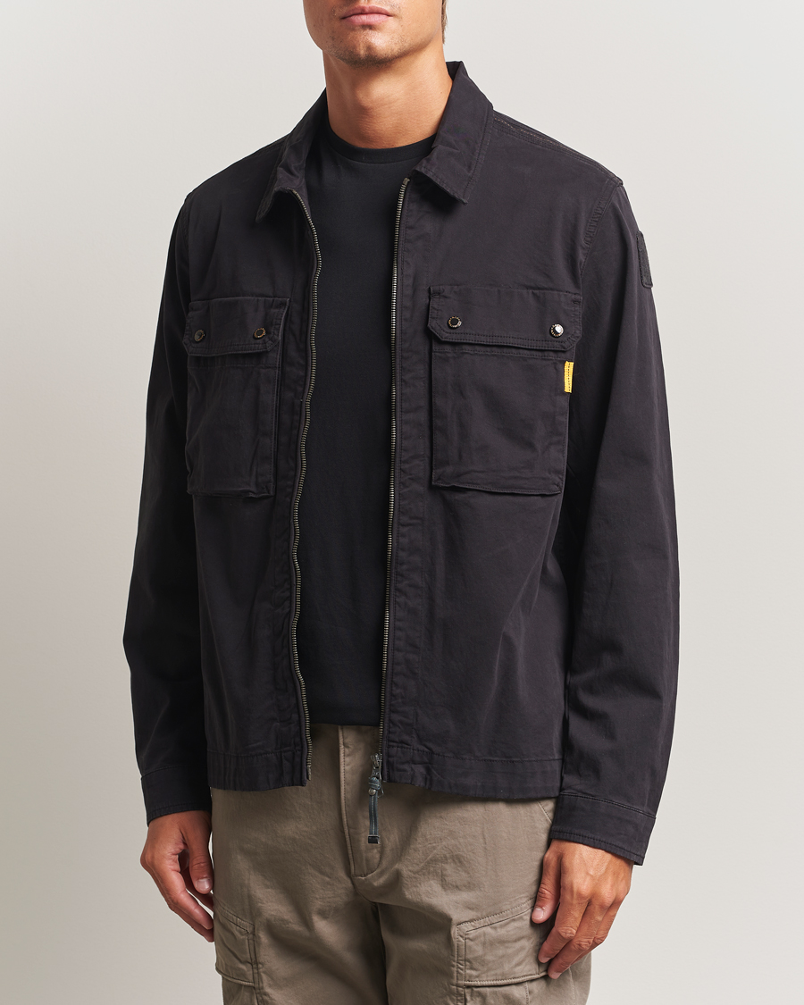 Herre | Jakker | Parajumpers | Tel Garment Dyed Claimer Shirt Jacket Black