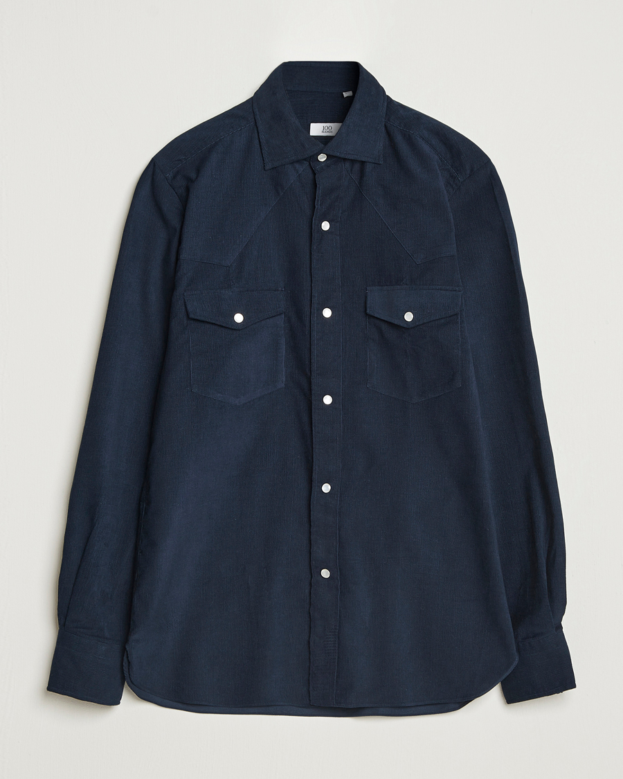 Herre | Skjorter | 100Hands | Western Cord Shirt Navy