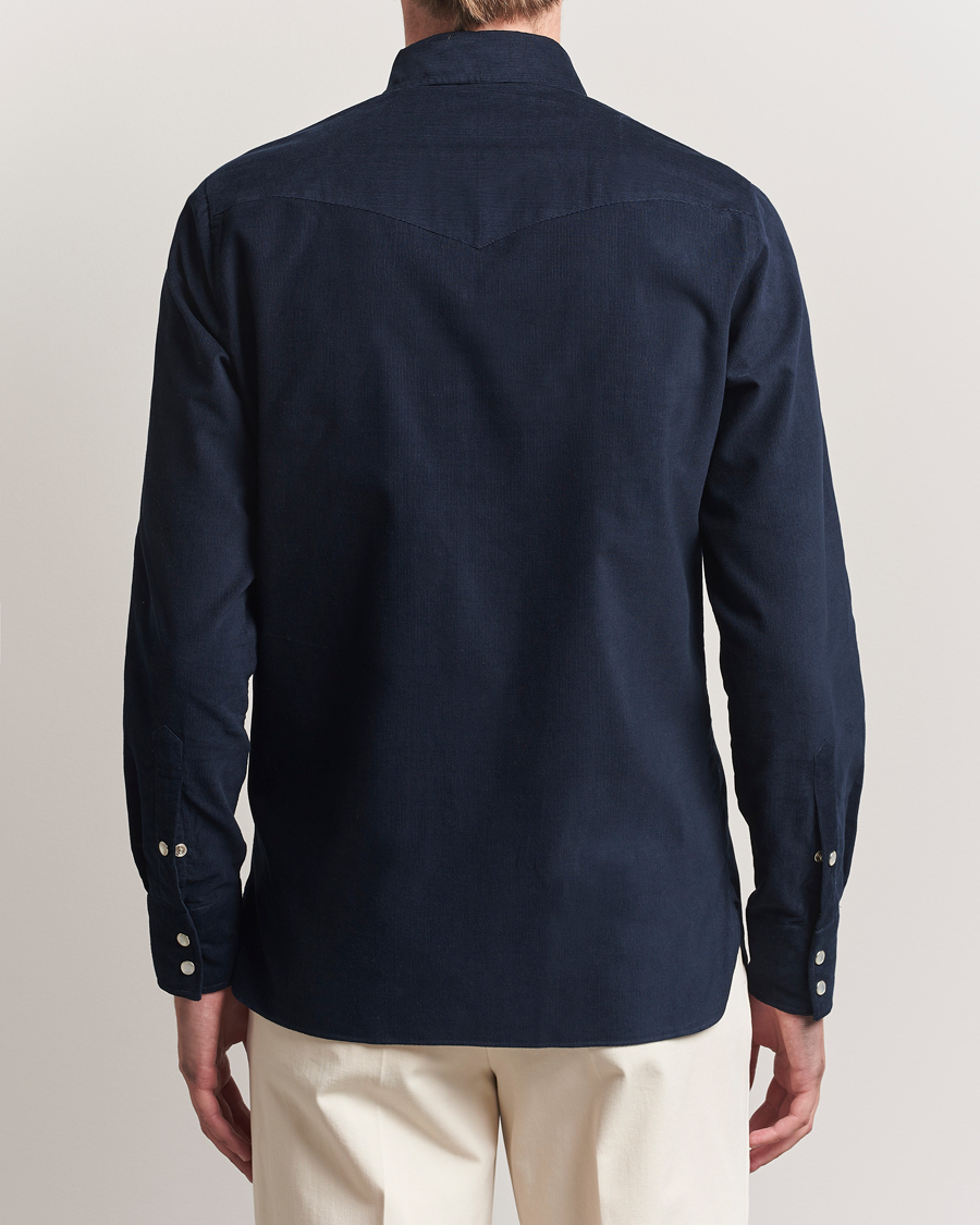 Herre | Skjorter | 100Hands | Western Cord Shirt Navy