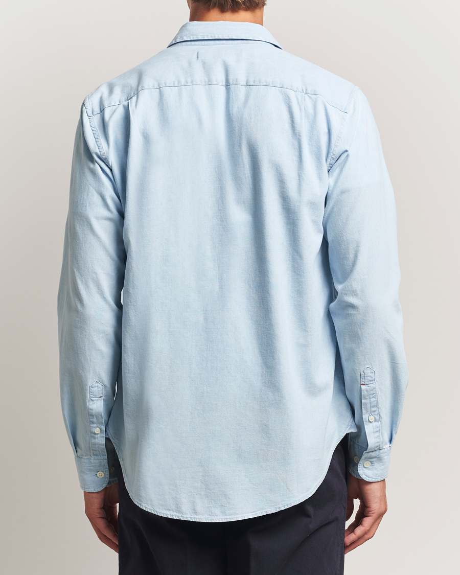 Herre | Skjorter | Orlebar Brown | Colburn Chambray Pocket Shirt Wave Blue