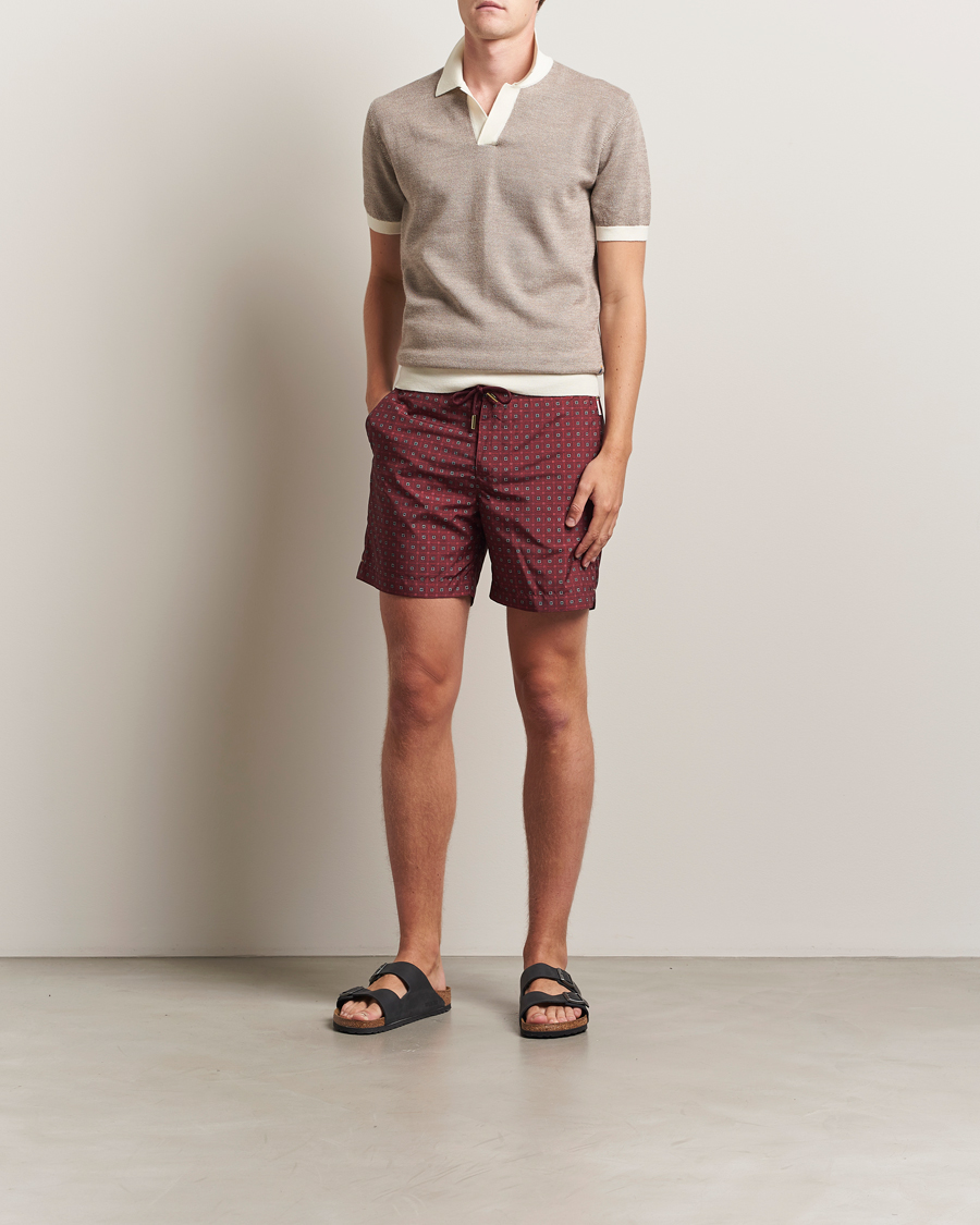 Herre | Pikéer | Orlebar Brown | Horton Contrast Merino Polo Morel Brown/Sand