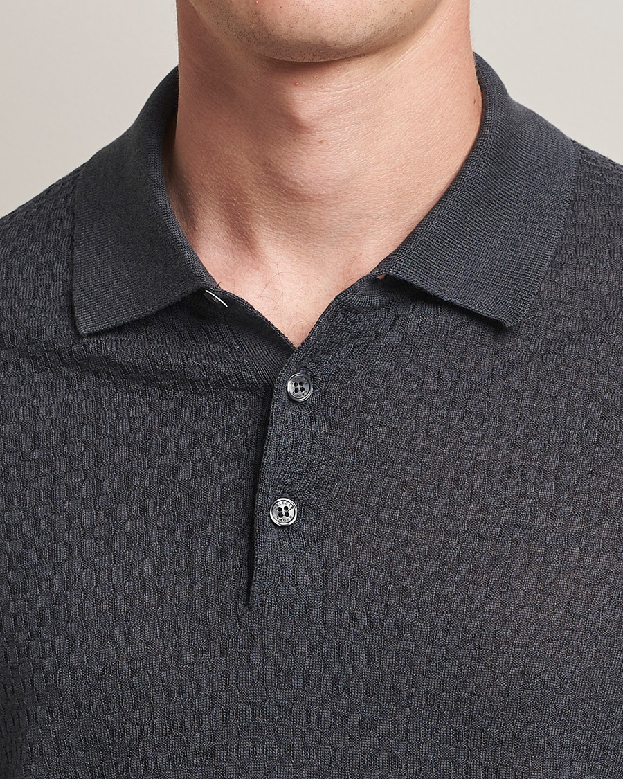 Herre | Pikéer | Orlebar Brown | Burnham Silk/Cotton Polo Granite