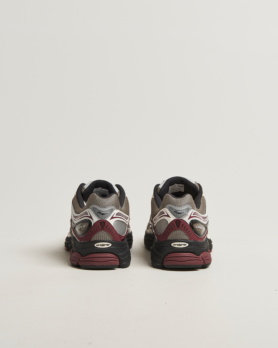 Herre | Sneakers | Saucony | Progrid Omni 9 Running Sneaker Tan/Maroon