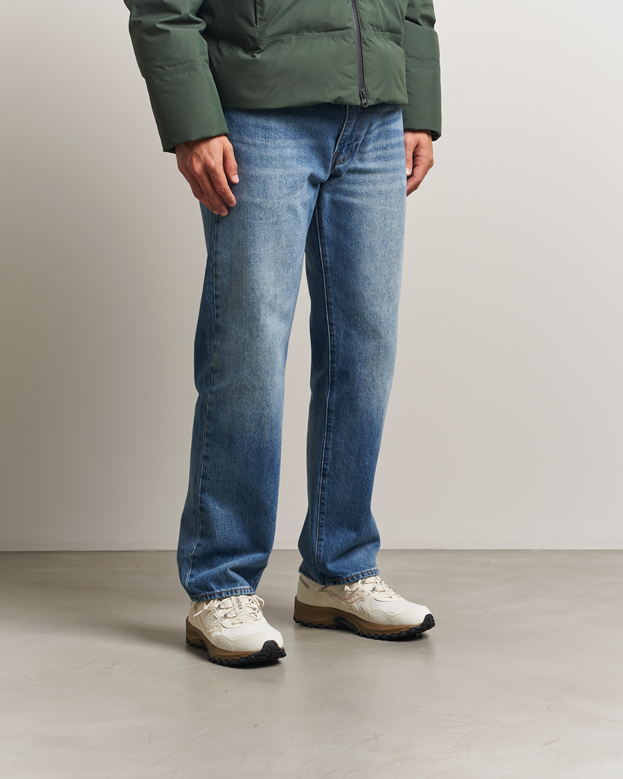 Herre | Trail Sneakers | Saucony | Grid Peak Gore-Tex Trail Sneaker Ivory/Gold