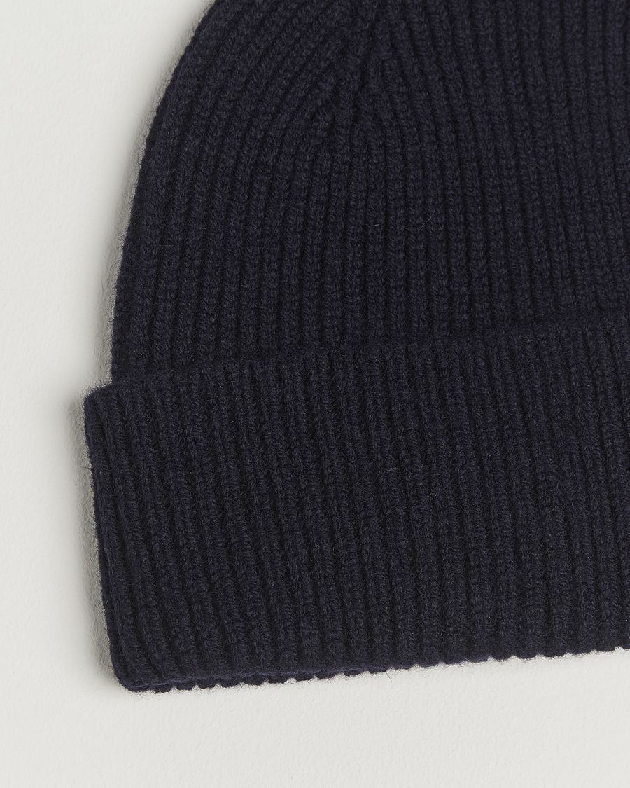 Herre | Luer | Robert Mackie | Clyde Lambswool Beanie Navy
