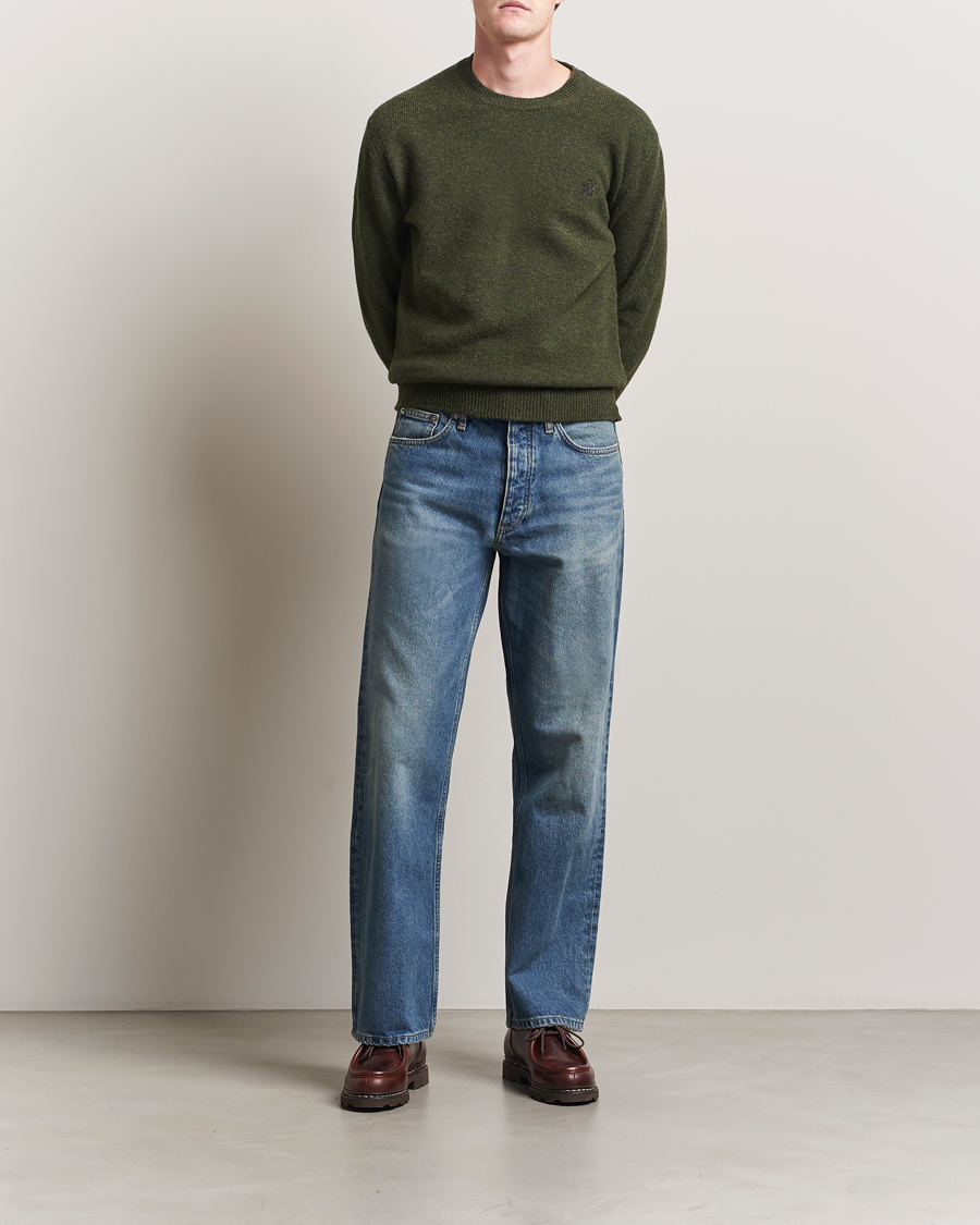 Herre | Gensere | Baracuta | Shetland Virgin Wool Crew Neck Beech