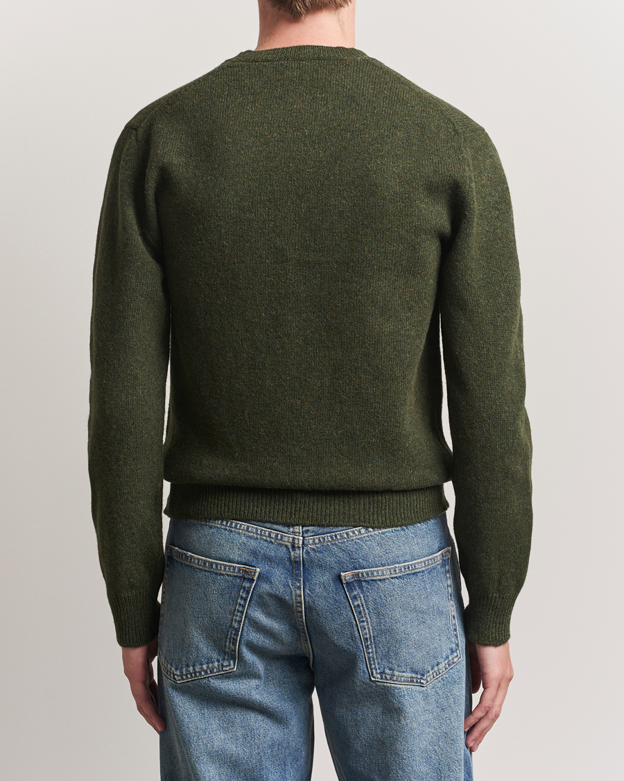 Herre | Gensere | Baracuta | Shetland Virgin Wool Crew Neck Beech