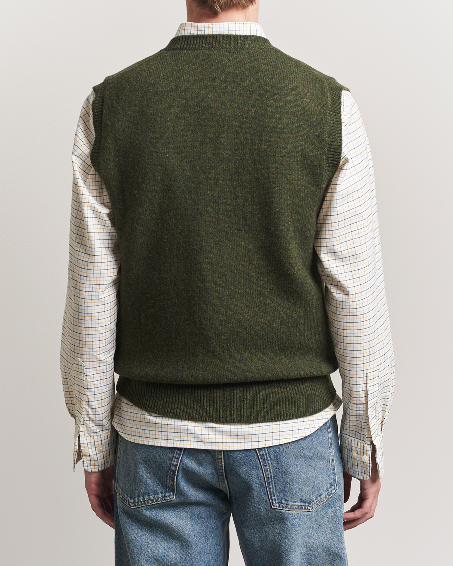 Herre | Gensere | Baracuta | Shetland Virgin Wool Vest Beech