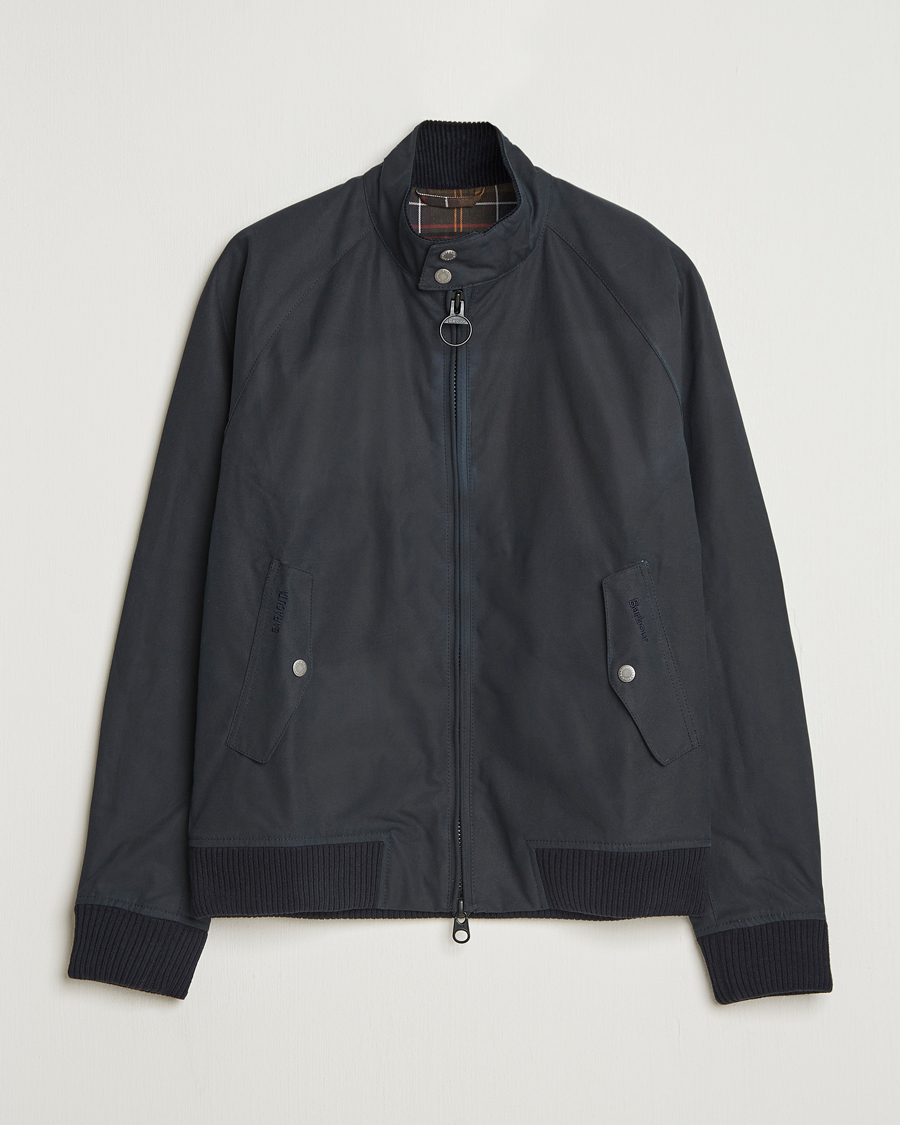 Herre | Jakker | Baracuta | Barbour x Porton Waxed Jacket Navy