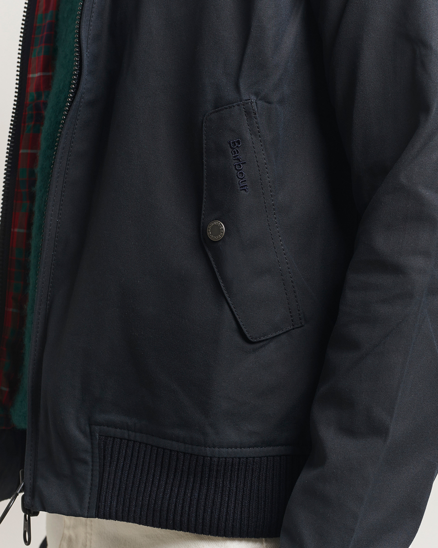 Herre | Jakker | Baracuta | Barbour x Porton Waxed Jacket Navy