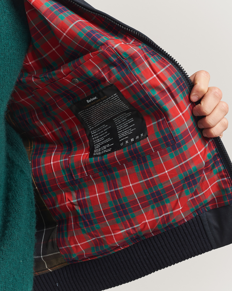 Herre | Jakker | Baracuta | Barbour x Porton Waxed Jacket Navy