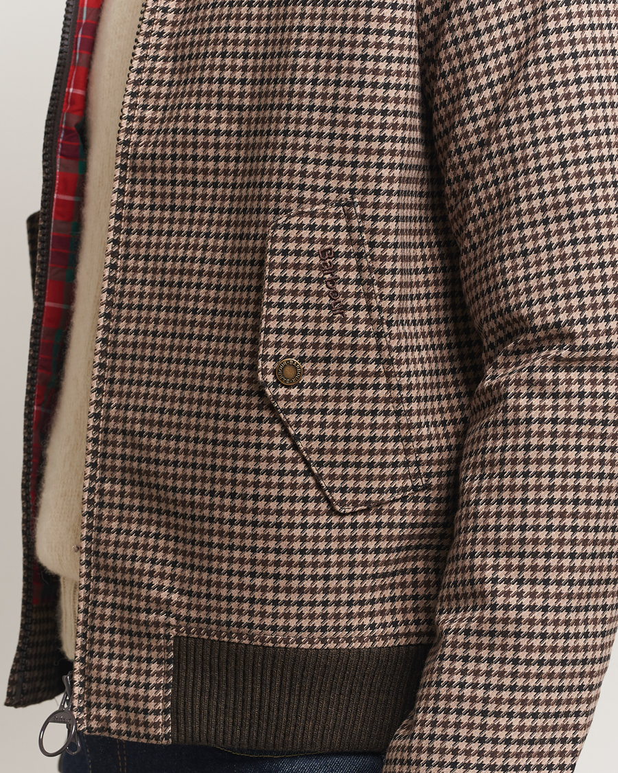 Herre | Jakker | Baracuta | Barbour x Porton Houndstooth Jacket Brown