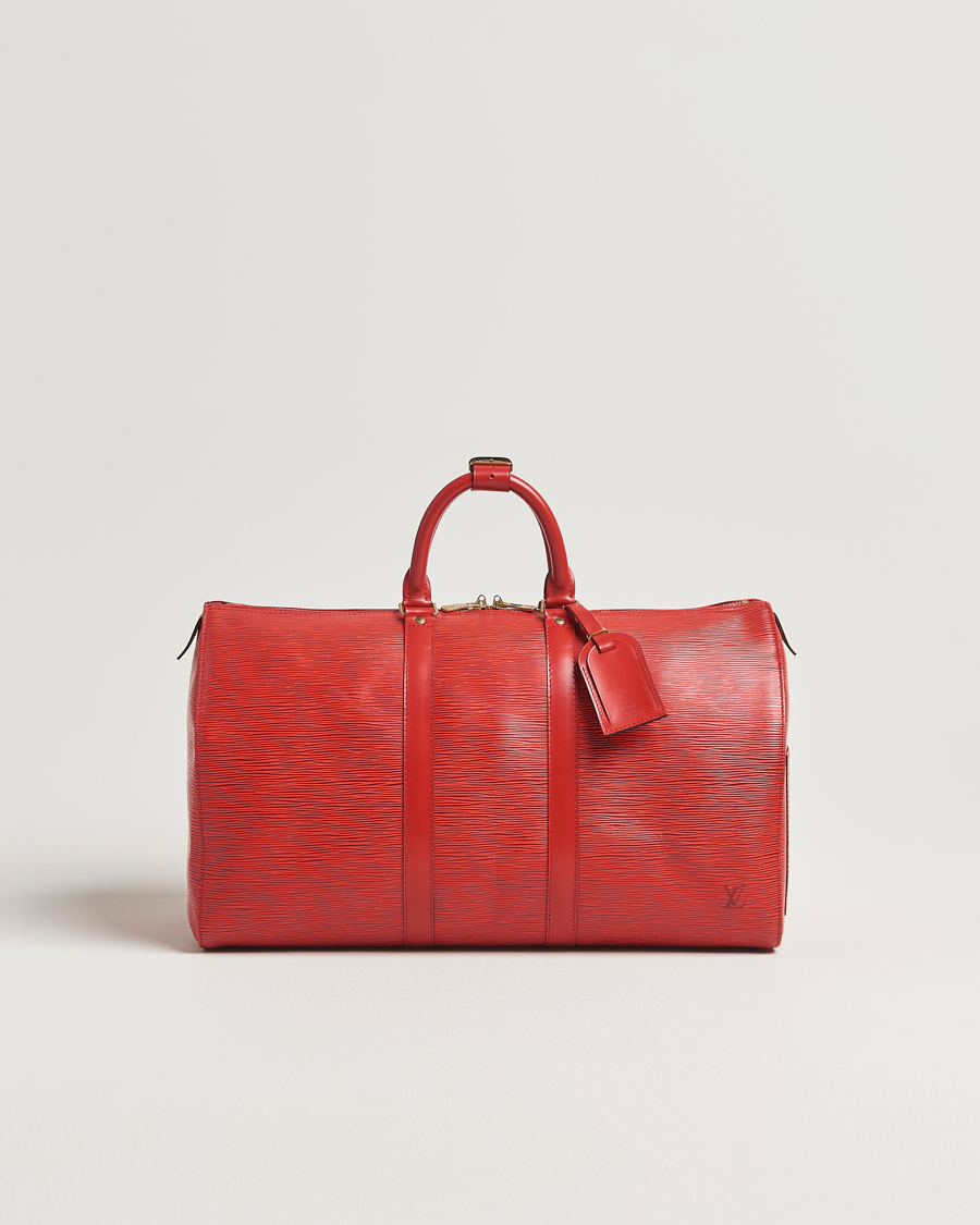 Herre | Pre-Owned & Vintage Bags | Louis Vuitton Pre-Owned | Keepall Epi Leather Red