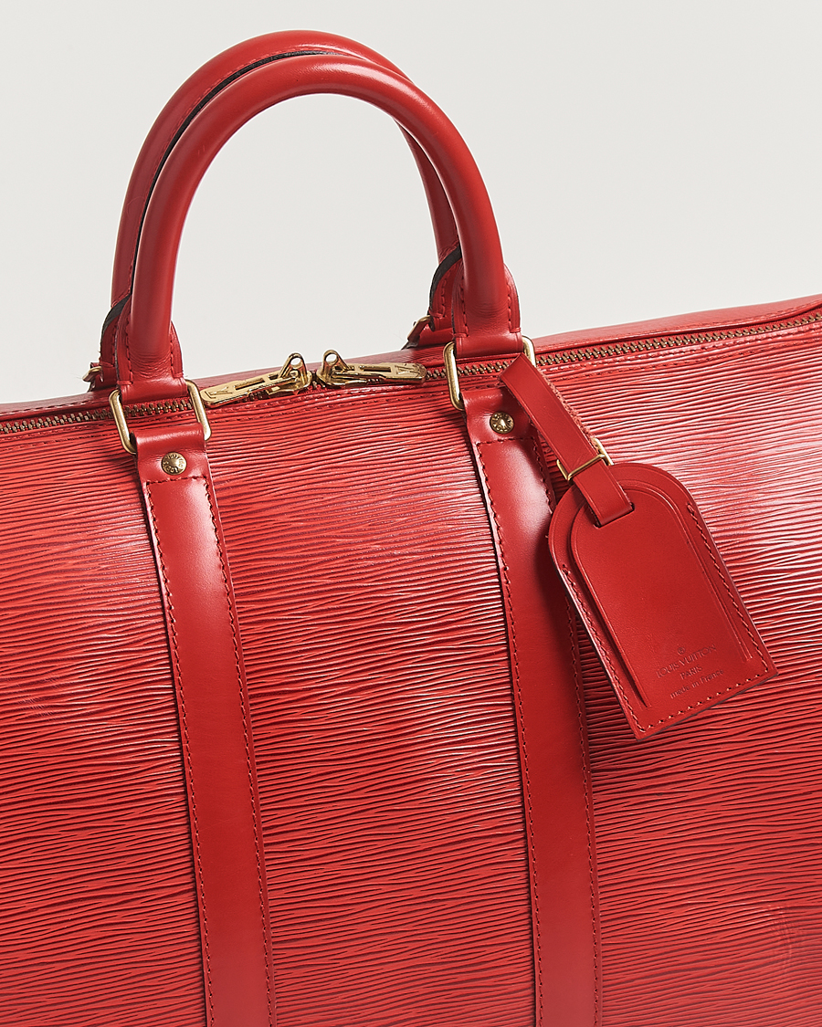 Herre | Pre-Owned & Vintage Bags | Louis Vuitton Pre-Owned | Keepall Epi Leather Red
