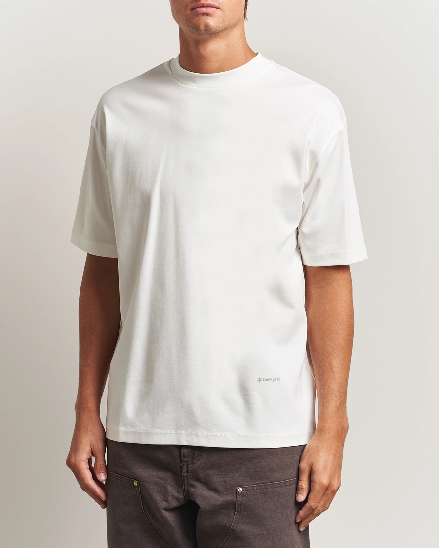 Herre | T-Shirts | Snow Peak | Organic Cotton T-Shirt White