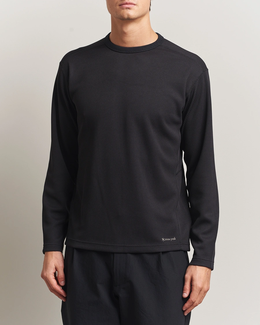 Herre | T-Shirts | Snow Peak | Dry Thermal Long Sleeve T-Shirt Black
