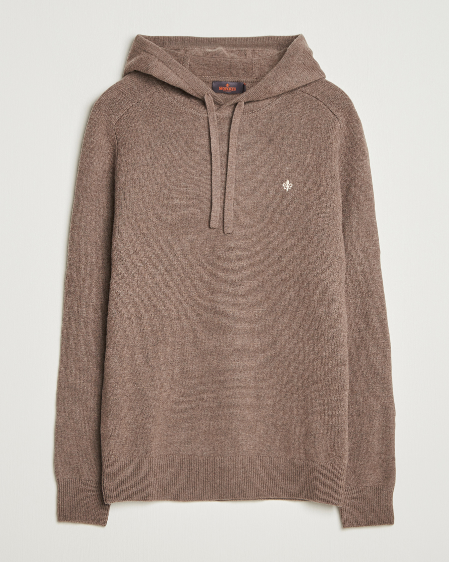 Herre | Gensere | Morris | Hertford Lambswool Hoodie Brown
