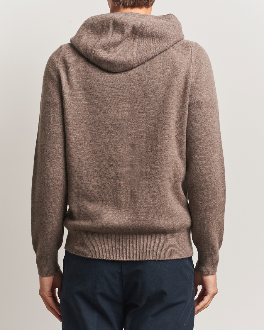Herre | Gensere | Morris | Hertford Lambswool Hoodie Brown