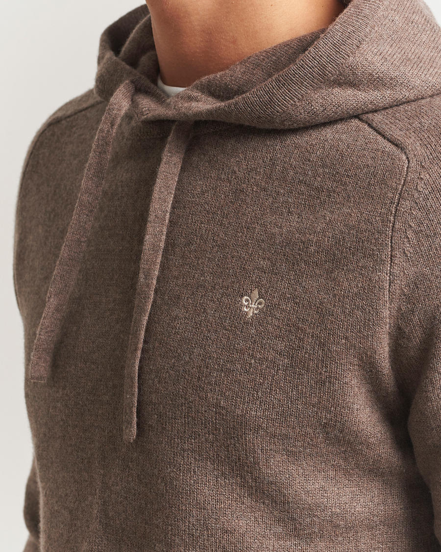 Herre | Gensere | Morris | Hertford Lambswool Hoodie Brown