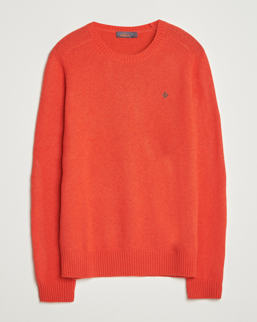 Herre | Gensere | Morris | Hertford Lambswool Merino Crew Neck Red