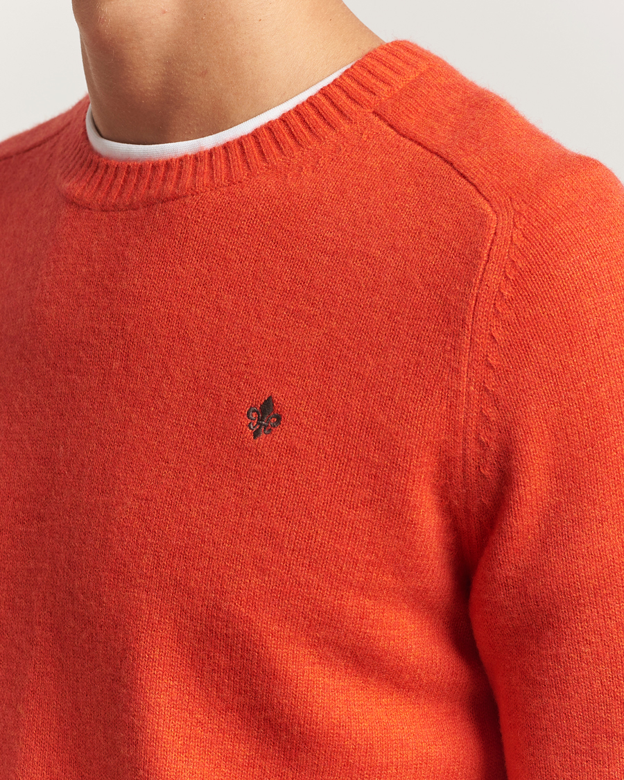 Herre | Gensere | Morris | Hertford Lambswool Merino Crew Neck Red