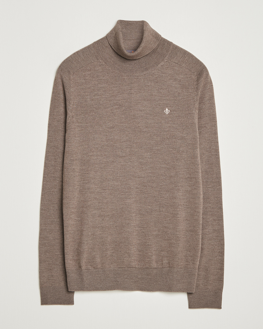 Herre | Gensere | Morris | Merino Roller Neck Brown
