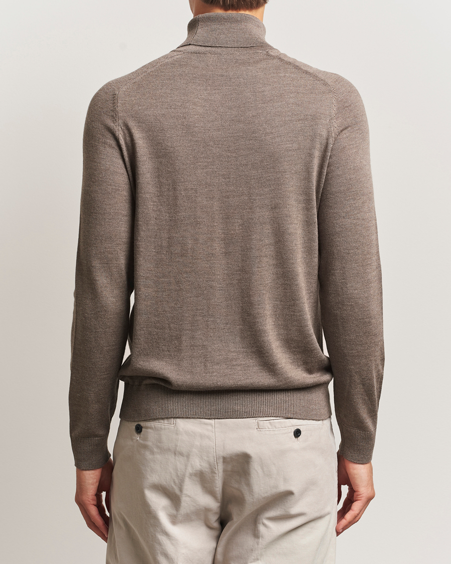 Herre | Gensere | Morris | Merino Roller Neck Brown