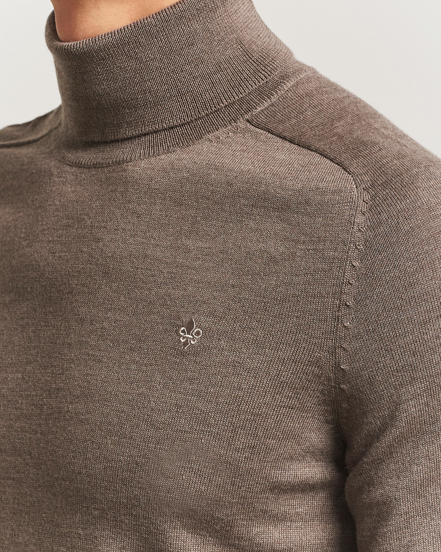Herre | Gensere | Morris | Merino Roller Neck Brown