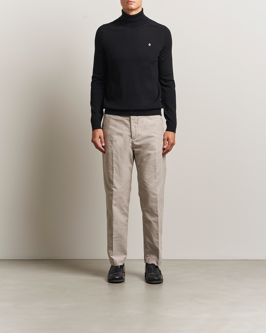 Herre | Gensere | Morris | Merino Roller Neck Black