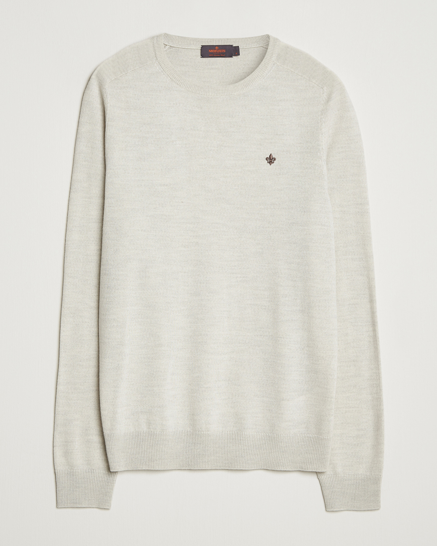 Herre | Gensere | Morris | Merino O-Neck Off White