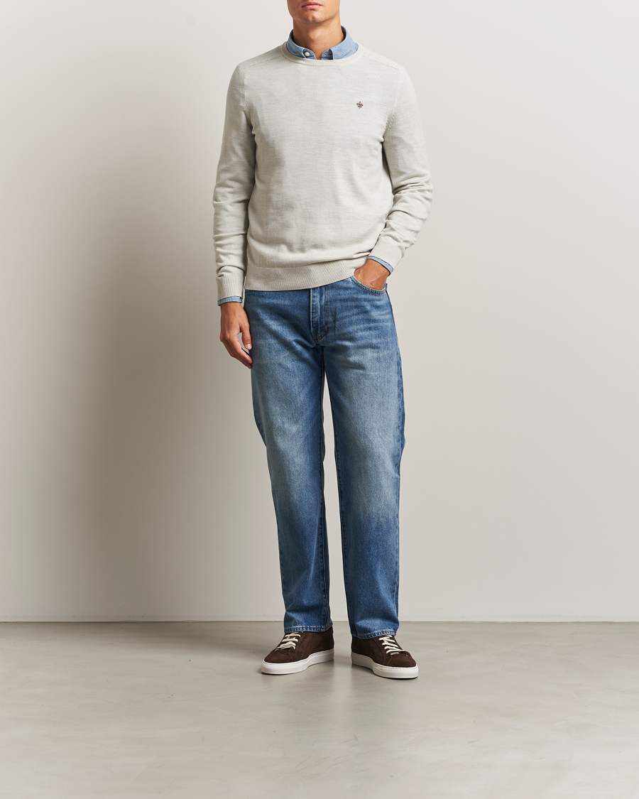 Herre | Gensere | Morris | Merino O-Neck Off White