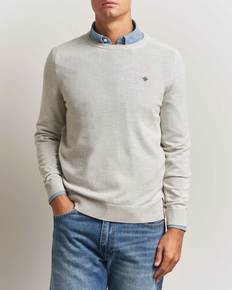 Herre | Gensere | Morris | Merino O-Neck Off White