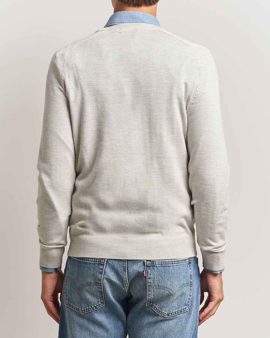 Herre | Gensere | Morris | Merino O-Neck Off White
