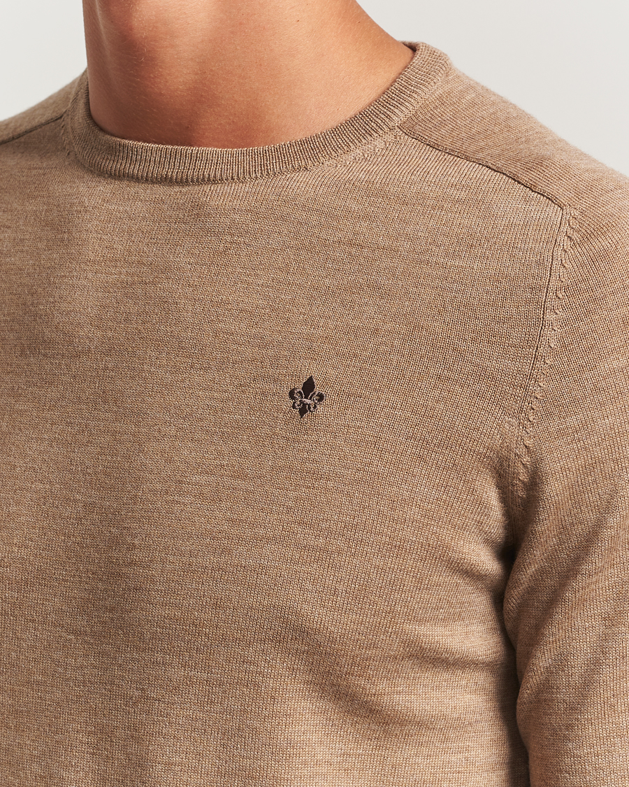 Herre | Gensere | Morris | Merino O-Neck Camel