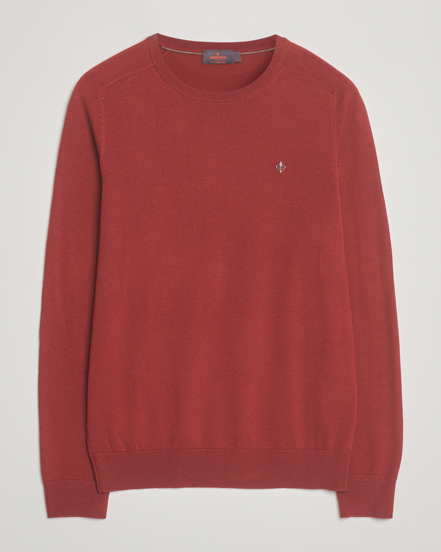 Herre | Gensere | Morris | Merino O-Neck Red
