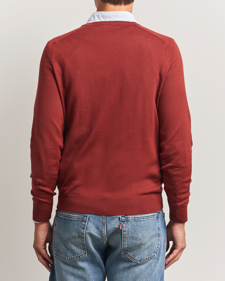 Herre | Gensere | Morris | Merino O-Neck Red
