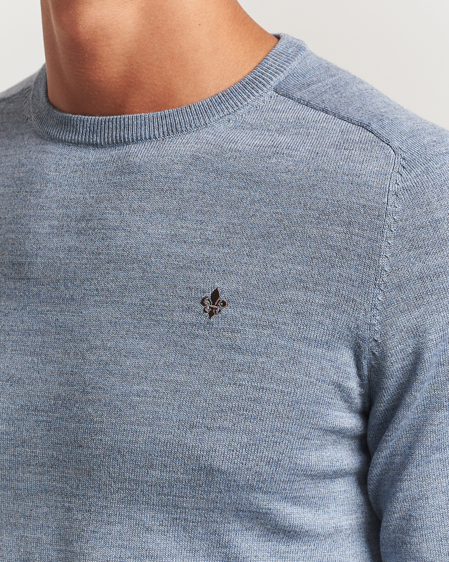 Herre | Gensere | Morris | Merino O-Neck Light Blue
