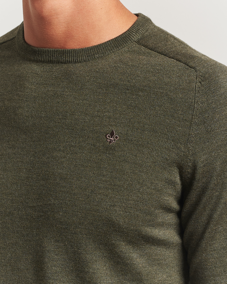 Herre | Gensere | Morris | Merino O-Neck Olive