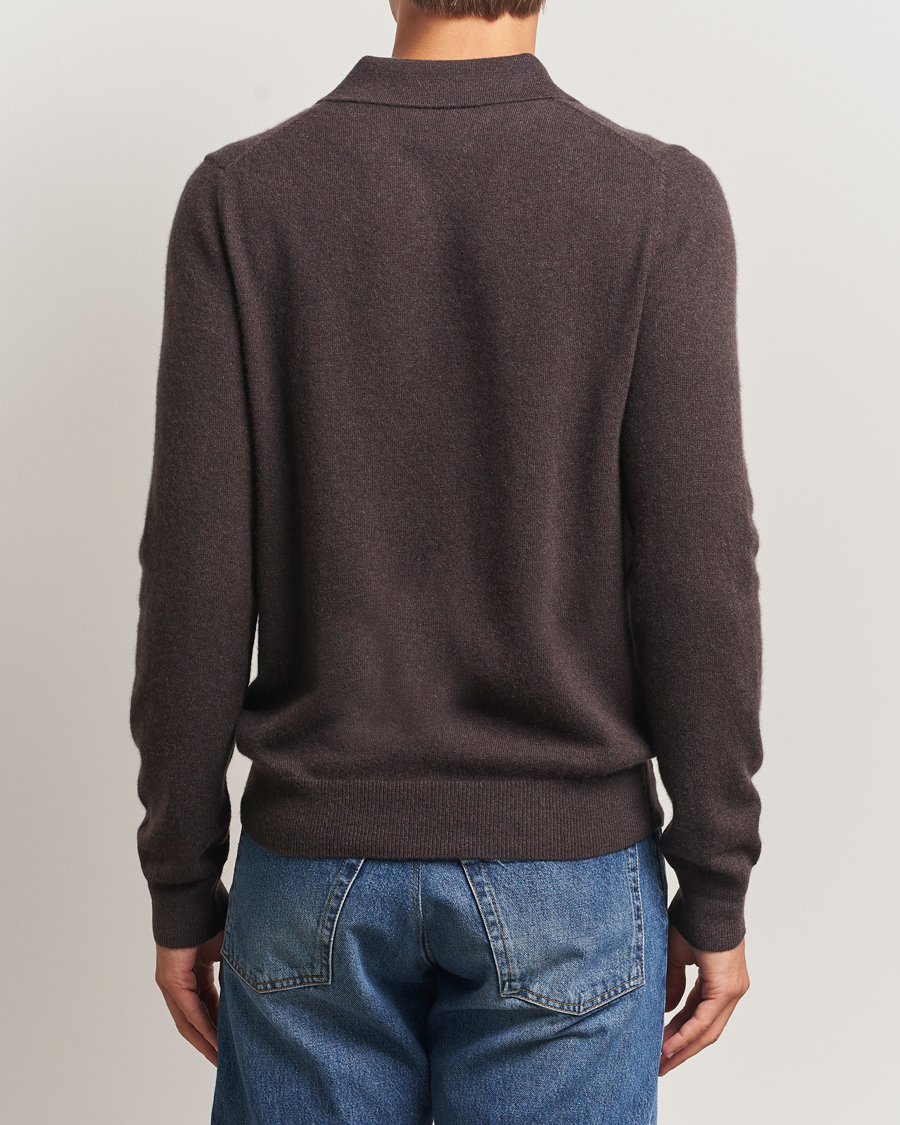 Herre | Gensere | Morris | Cashmere Polo Neck Brown