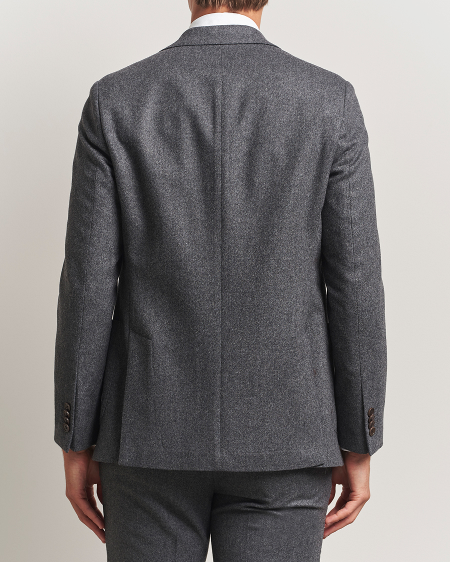 Herre | Dressjakker | Morris | Flannel Wool Blazer Grey