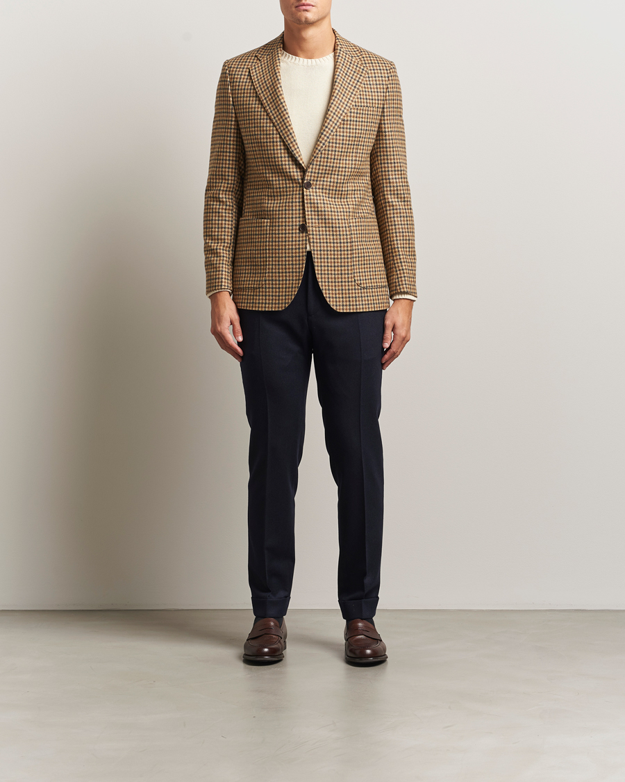 Herre | Dressjakker | Morris | Wool Sport Check Jacket Brown