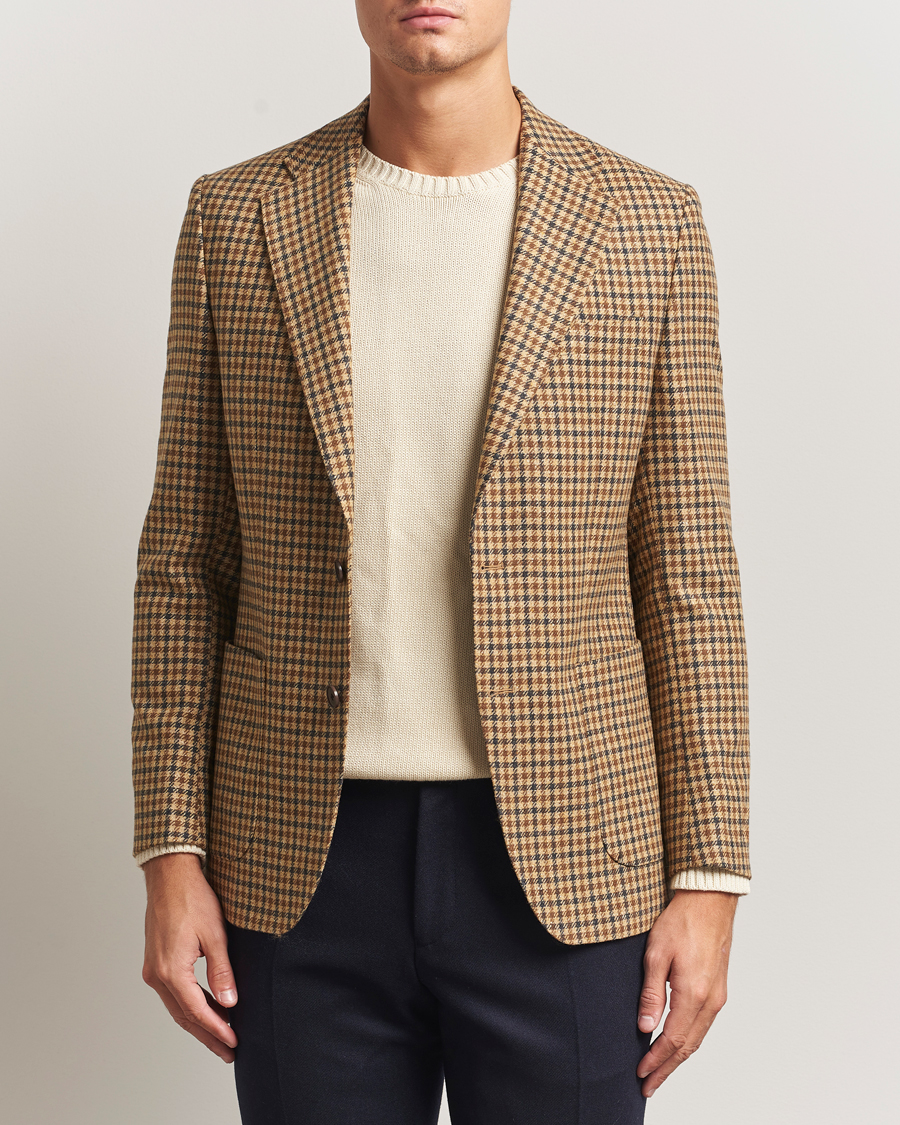 Herre | Dressjakker | Morris | Wool Sport Check Jacket Brown