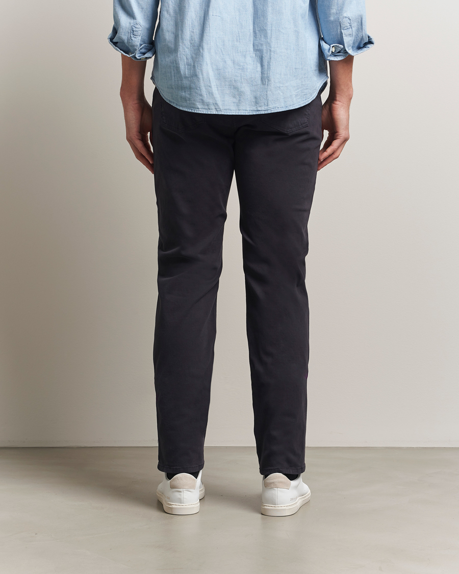 Herre | Bukser | Morris | James Brushed 5-Pocket Pants Blue