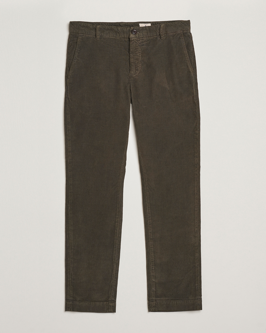 Herre | Bukser | Morris | Jeffrey Cord Chinos Olive