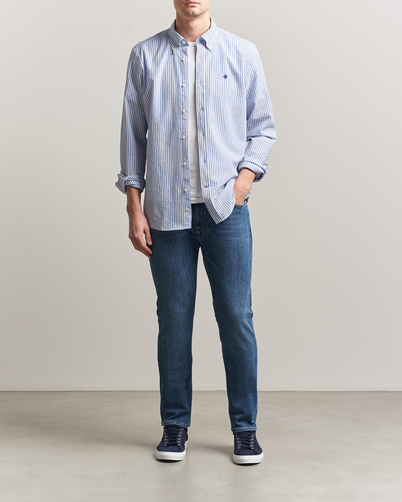 Herre | Jeans | Morris | Steve Stretch Jeans One Year Wash