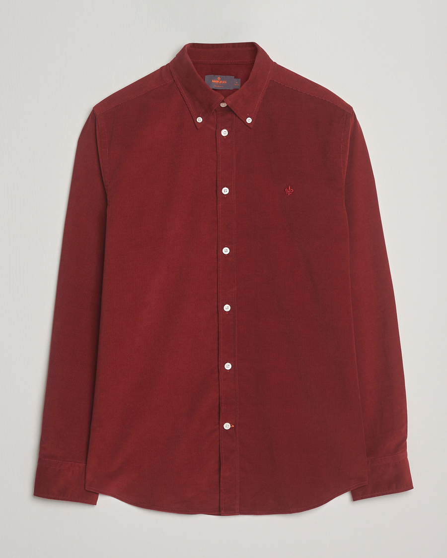 Herre | Skjorter | Morris | Douglas Corduroy Shirt Red