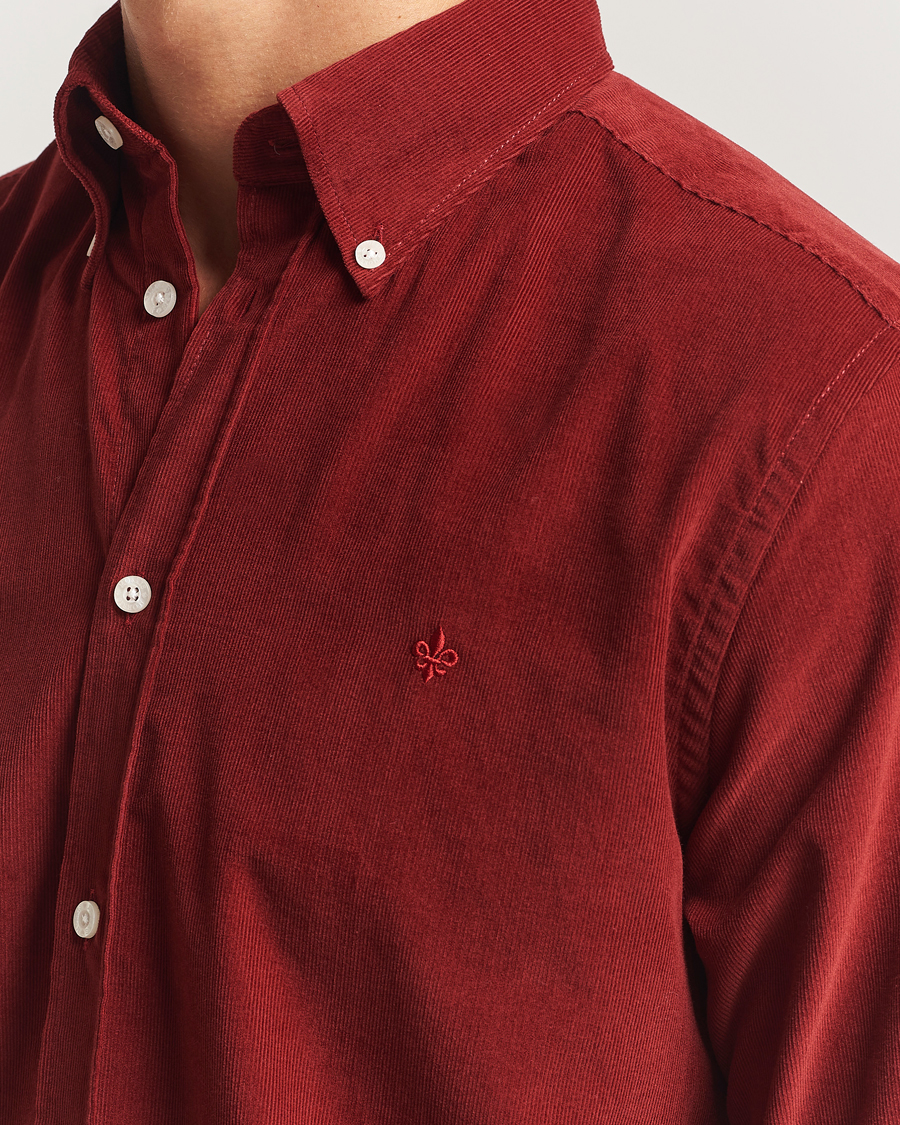 Herre | Skjorter | Morris | Douglas Corduroy Shirt Red