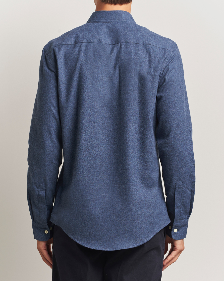 Herre | Skjorter | Morris | Watts Flannel Shirt Navy