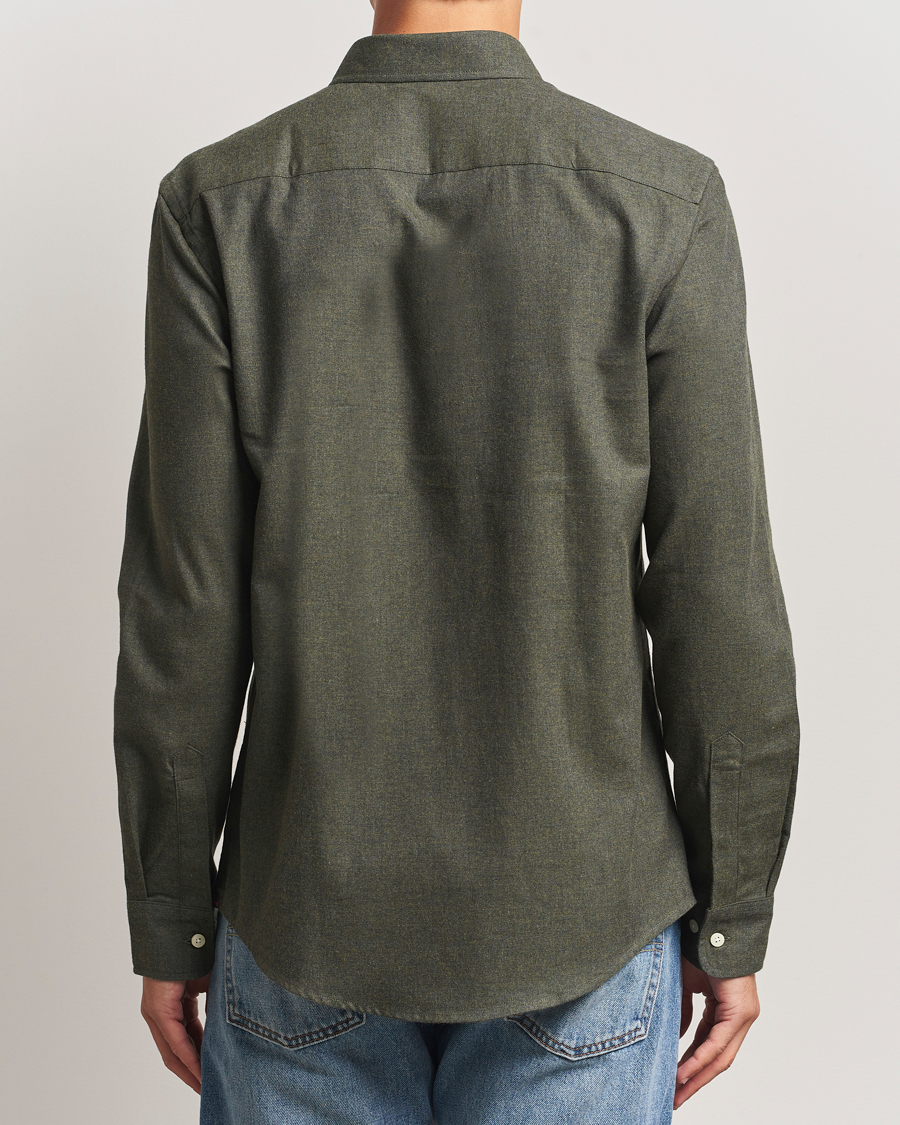 Herre | Skjorter | Morris | Watts Flannel Shirt Olive